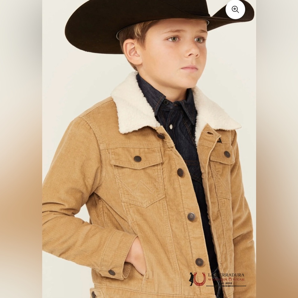 NOWT Wrangler Kids Corduroy Jacket with Sherpa